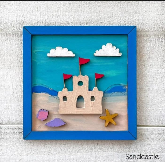 DIY House Frame For Kids With Paints