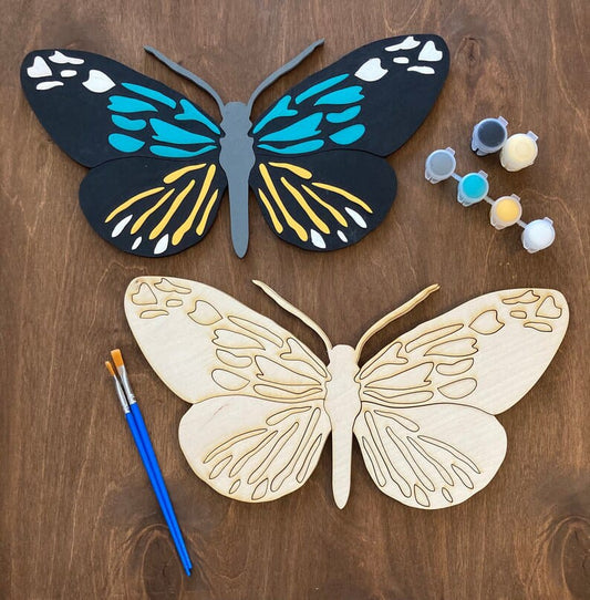 Wooden Butterfly craft Painting Kit, Craft Kit for Kids