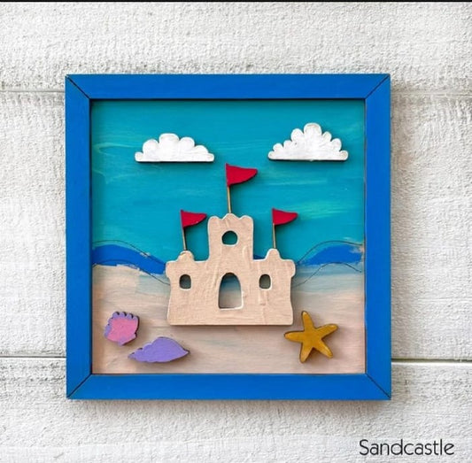 DIY House Frame For Kids With Paints